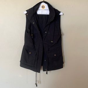 Black Cargo Vest